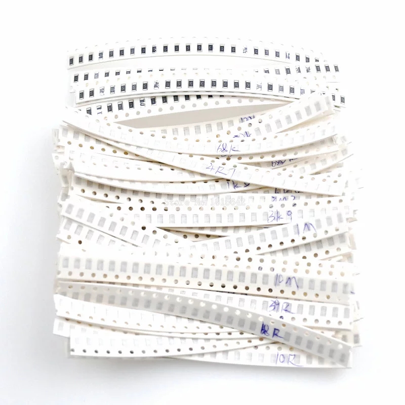 2000pcs 1206 Chip Resistors kits 80 values 25 each Resistor Assorted Kit 10R~910K 1/4W SMD Resistor Set RoHS 2x1mm New Electric Unit