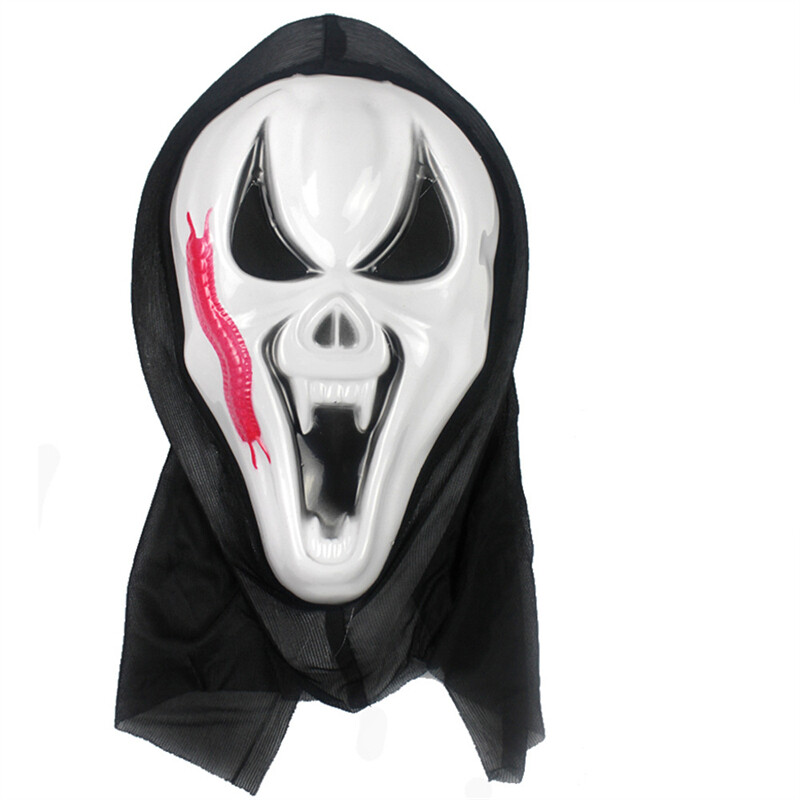 DENOSWIM Kids Halloween Horror Ghost Face Mask Movie Death Is Coming ...