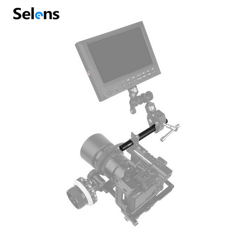 Selens Catheter Universal Aluminum Camera Accessories Camera Guide Base Double Tube Support Protection Lens Tools for Photographic Equipment Studio