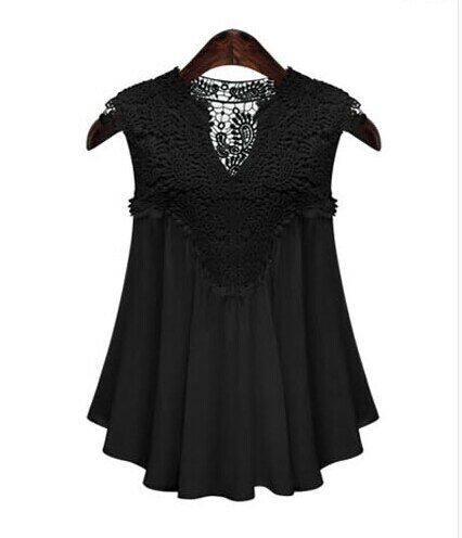 New Fashion Women Shirt Kimono White Crochet Lace Chiffon Blouse Plus Size Lace Top Blusa Feminina 4XL 5XL