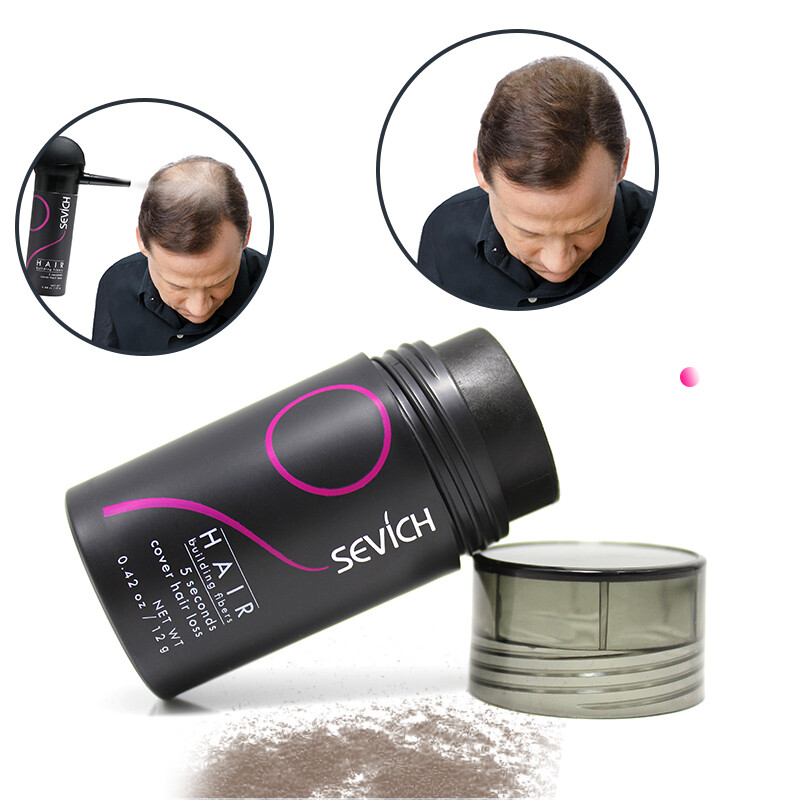 SEVICH Hair Building Fiber 12g Black Hair Fiber