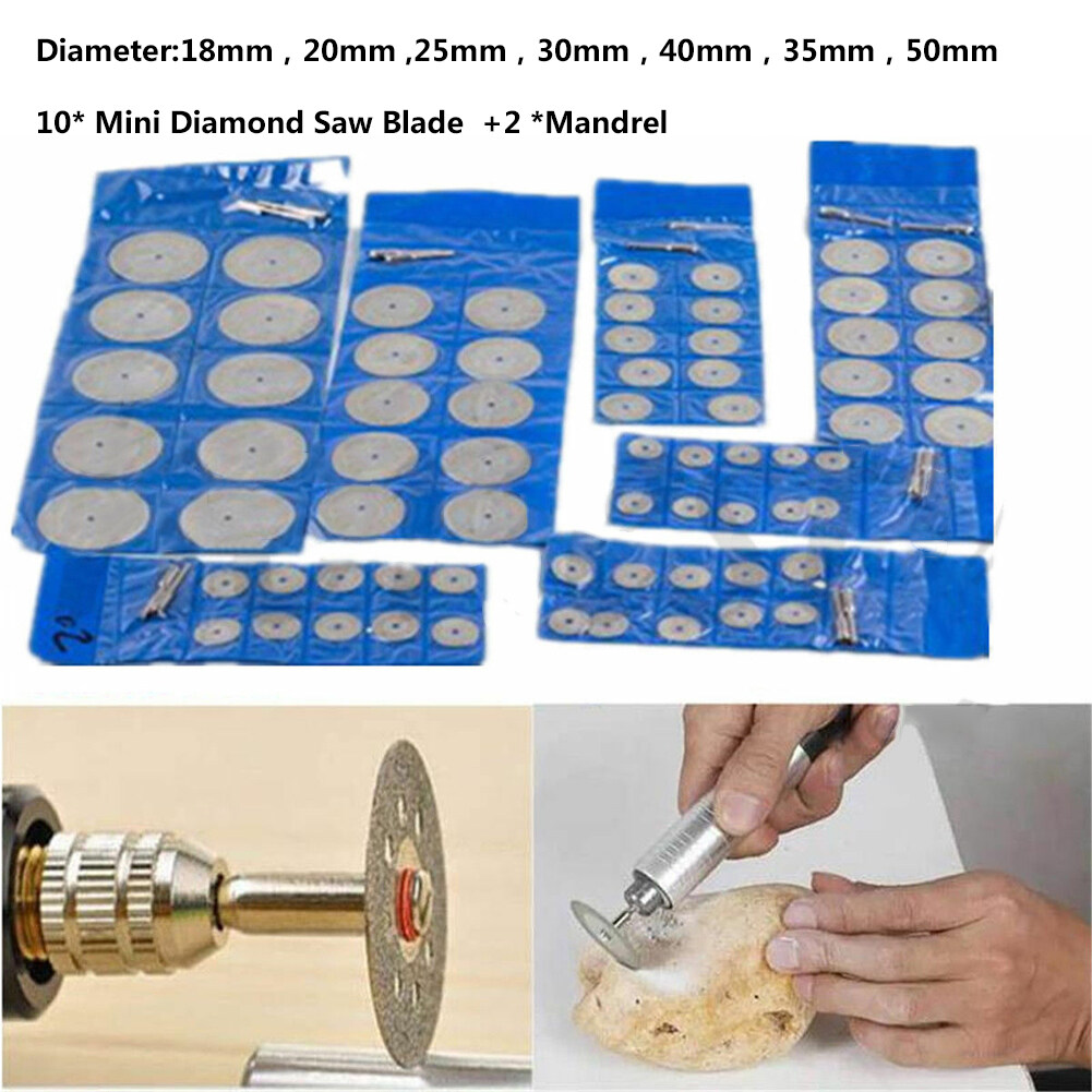 Toolstar 10X Mini Diamond Saw Blade Cutting Disc Rotary Wheel Grinding