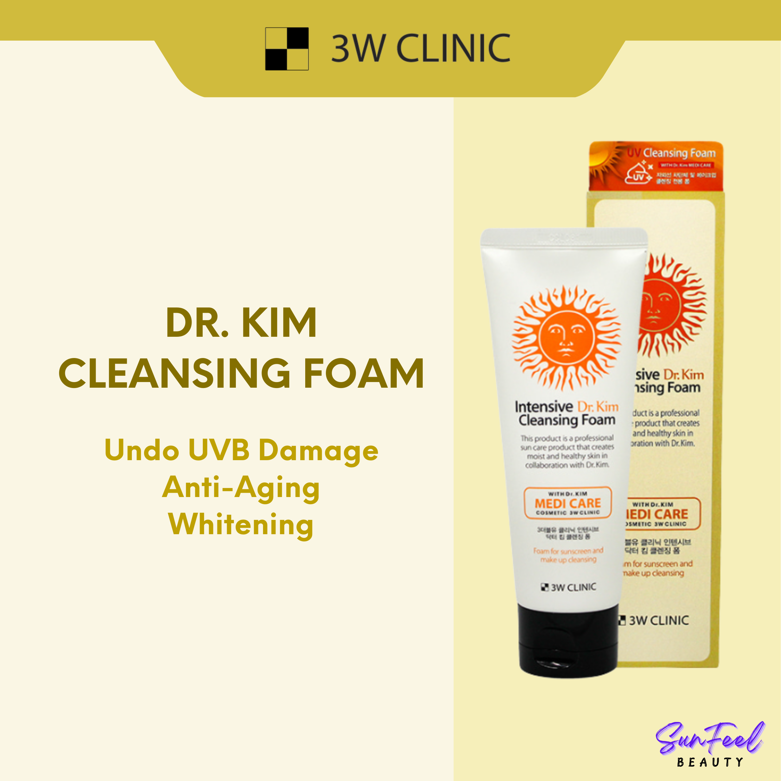 3W CLINIC Intensive Dr. Kim Cleansing Foam 120ml Lazada