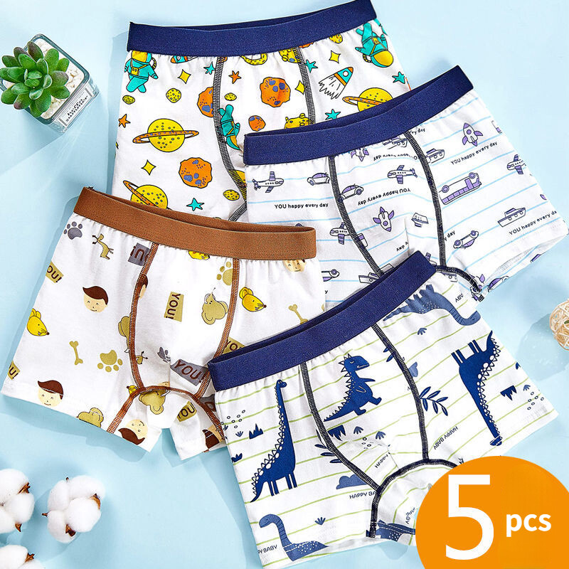 Pure Cotton Boxer Boy Boxer Underwear Children's Cartoon Underwear
