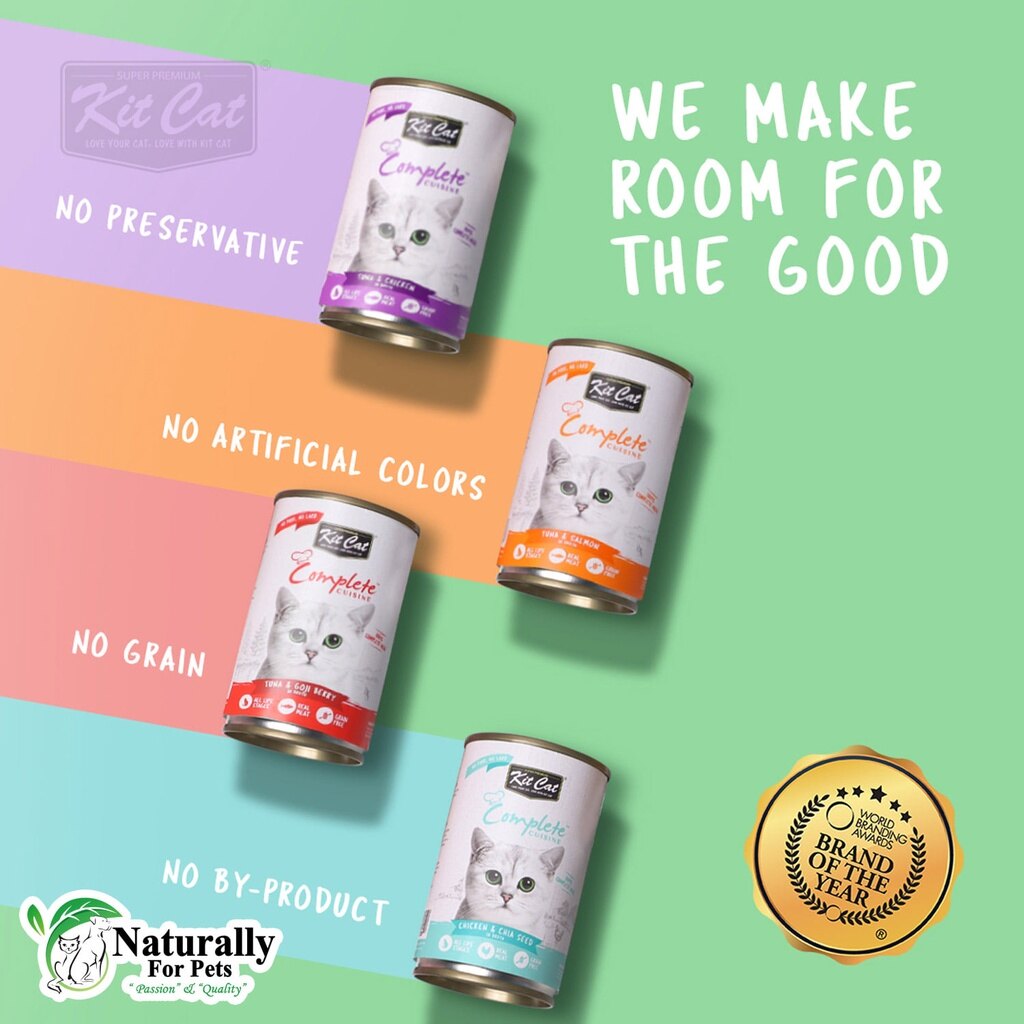 Kit Cat Complete Cuisine 150g Cat Canned Food (Tuna/Chicken)(Grain