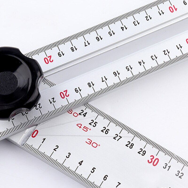 90/45 Degree Precision High Carpentry Movable Square Large Marking Woodworking Movable Combination Angle Ruler