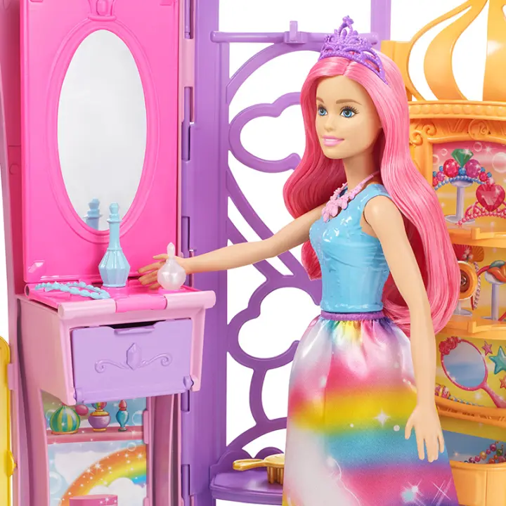 barbie rainbow castle