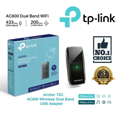 TP-LINK AC600 ARCHER T2U Wireless Dual Band USB Adapter