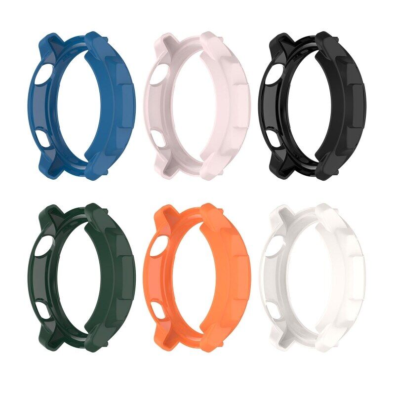 ZZOOI Screen Protector Case Anti-scratch Frame Soft TPU Protective Cover Bumper Shell Compatible with Coros Pace 2 Smart Watch