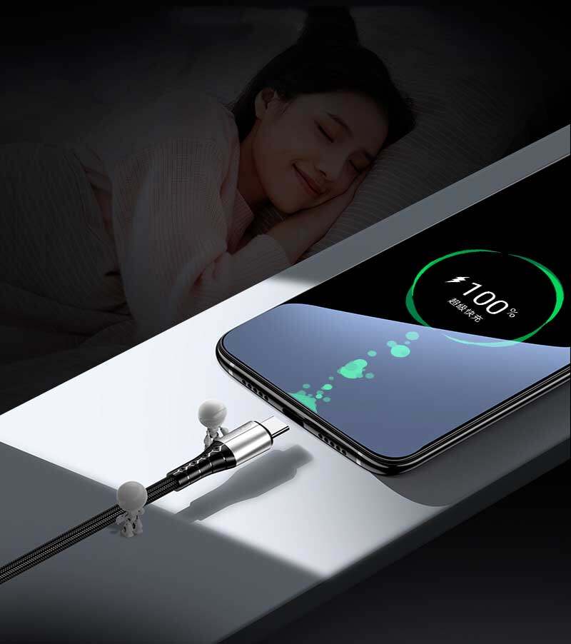 Cáp Dữ Liệu Nylon Loại C Sạc Nhanh 5A USB C Cho Xiaomi 11 Pro Huawei Dây Sạc Nhanh Micro USB Cáp Điện Thoại Cho Samsung