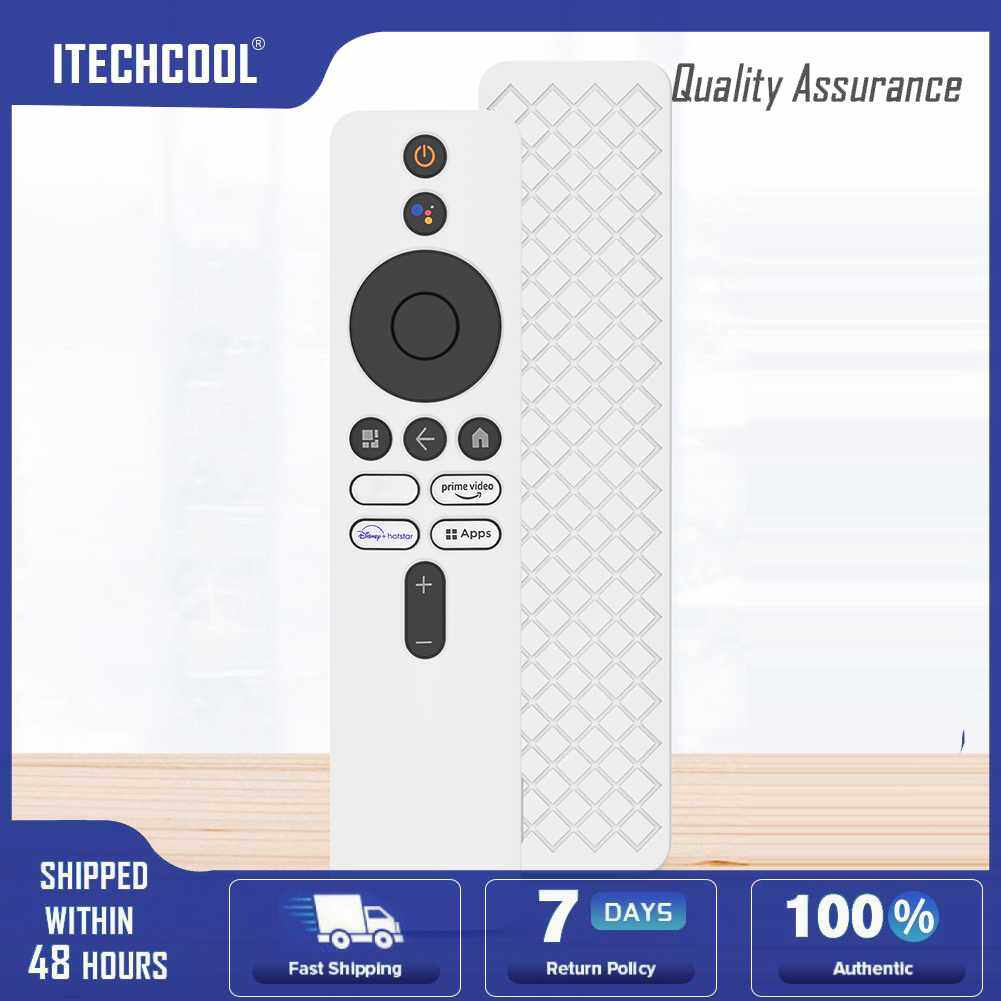 Drop-Proof Shell with Lanyard Remote Control Cover Protector Shockproof Anti-Slip Accessories for Xiaomi 4K TV MiBoX 2nd Gen