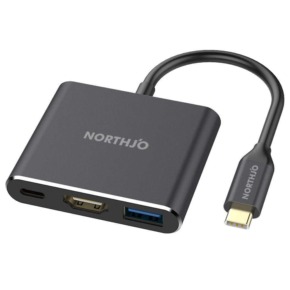 USB-C 3.1 to USB 3.0 Port HUB PD Charging Adapter for MacBook Air 13// Pro 13//15