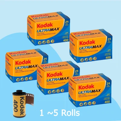 Kodak 35mm FIlm UltraMax 400 Color Negative Film 24 Exposures for Kodak M35 M38 F9 Vibe 501F Fujifilm DL-8 Harman AGFA AgfaPhoto Analogue Camera