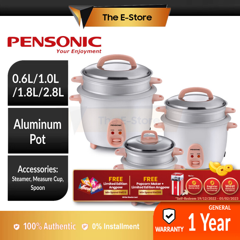 (Free Bubble Wrapping) Pensonic Rice Cooker (0.6L 1.0L 1.8L 2.8L) PRC