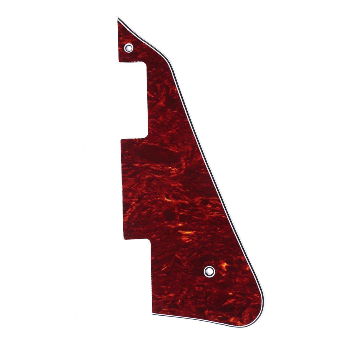 Musiclily Electric Guitar Pickguard for Gibson Les Paul Modern Style สี Red Tortoise