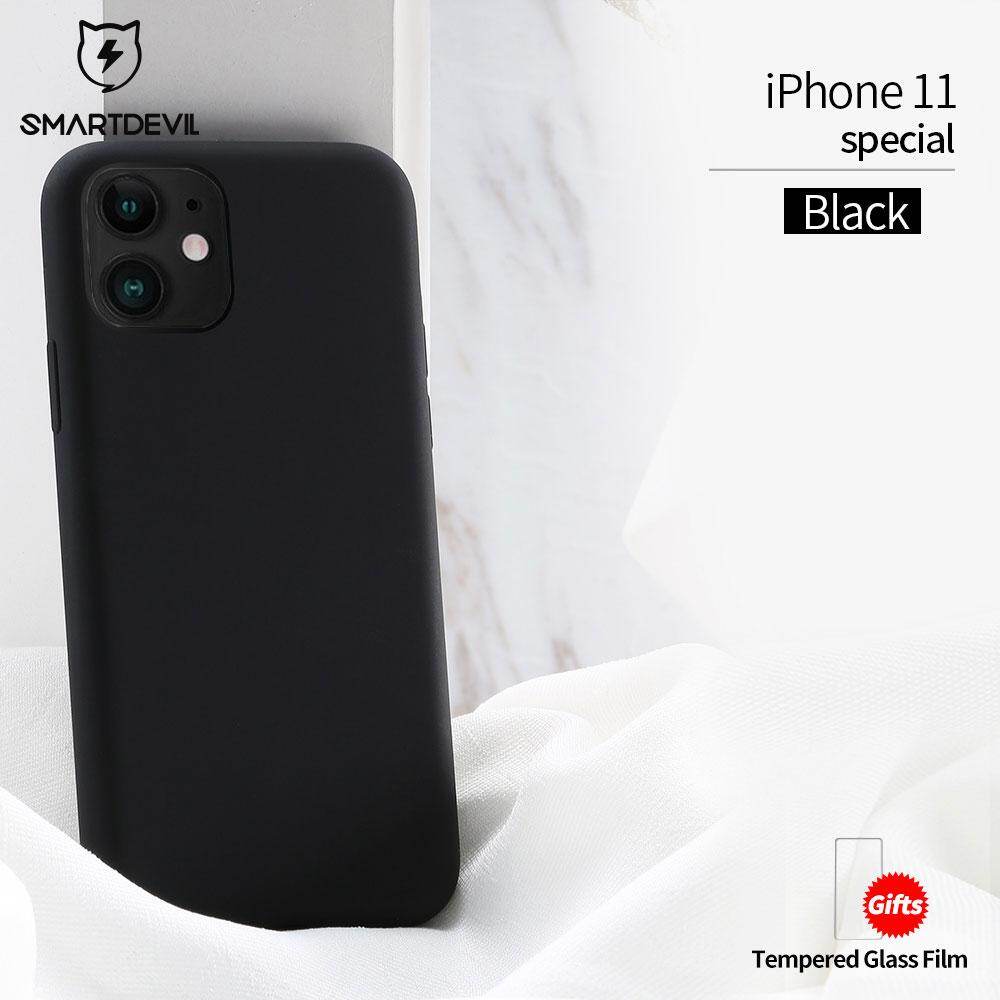 SmartDevil Liquid Silicone Silky LSR Phone Case, Flex Pure Cases Soft Smooth Cell Phone Back Cover For Apple iPhone 11