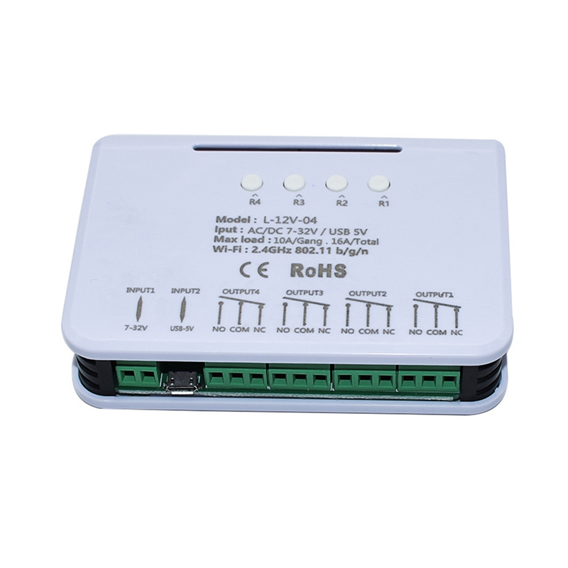For Ewelink Relay 4CH Smart Home Switch Module Wifi 16A Relay Radio Frequency Remote Control Smart Timer