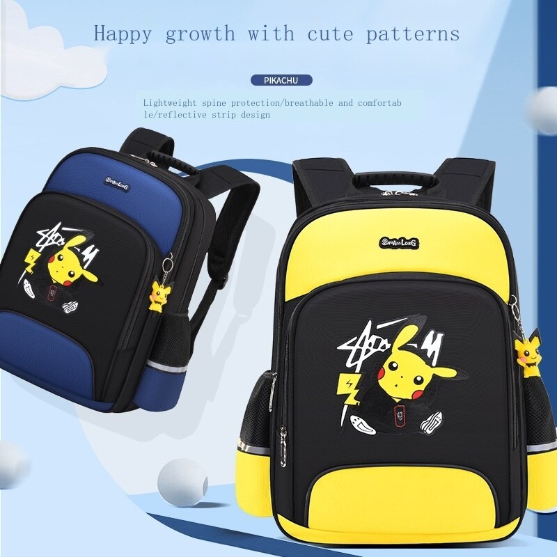 2021 New Schoolbag Pikachu Ba Lô Cho Trường Tiểu Học Bé Trai 1-3