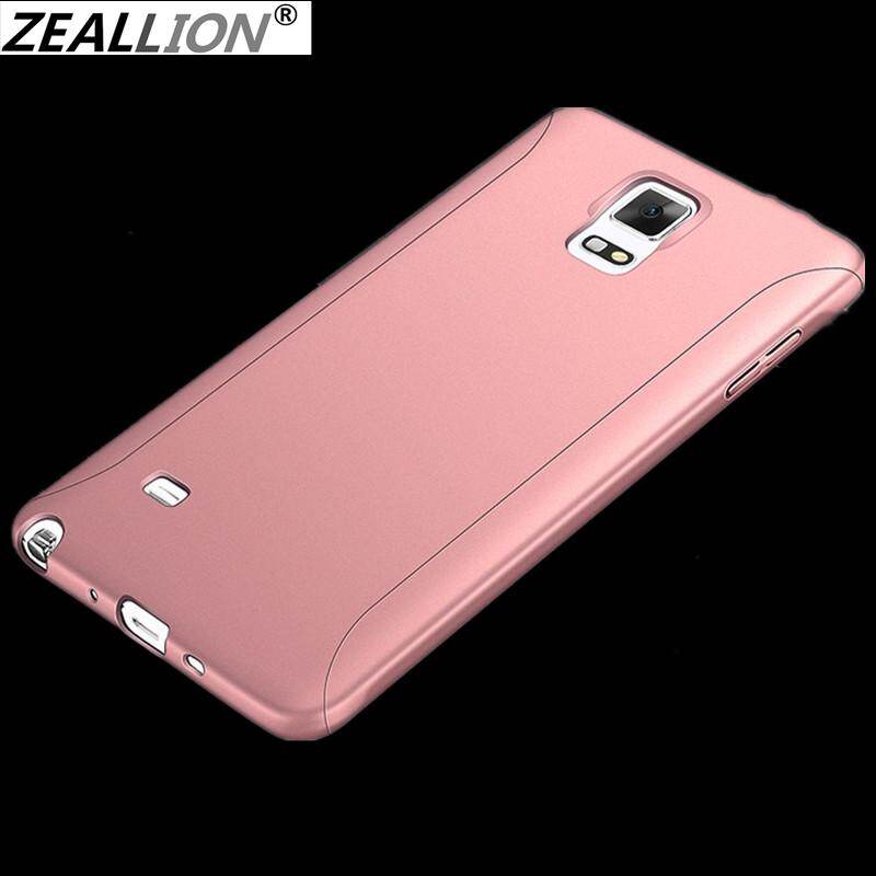 Zeallion Case For Samsung Galaxy Note 3 N9000 Note 4 N9100 Note 5 8 9 10+ Lite Plus Solid Color 360 Full Body Protective Case Hybrid PC Hard +Tempered Glass