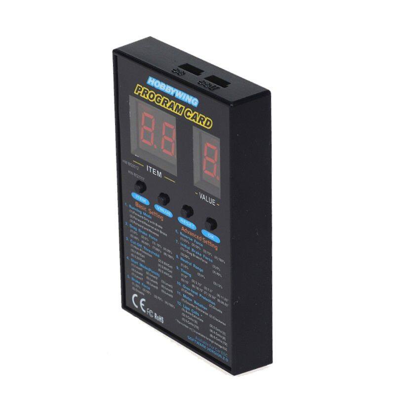 Thẻ Chương Trình Xe Hơi 120A RC Thẻ Chương Trình LED Thẻ Hộp Không Chổi Than Thẻ Cài Đặt ESC Điện Áp 4.8V-6.0V