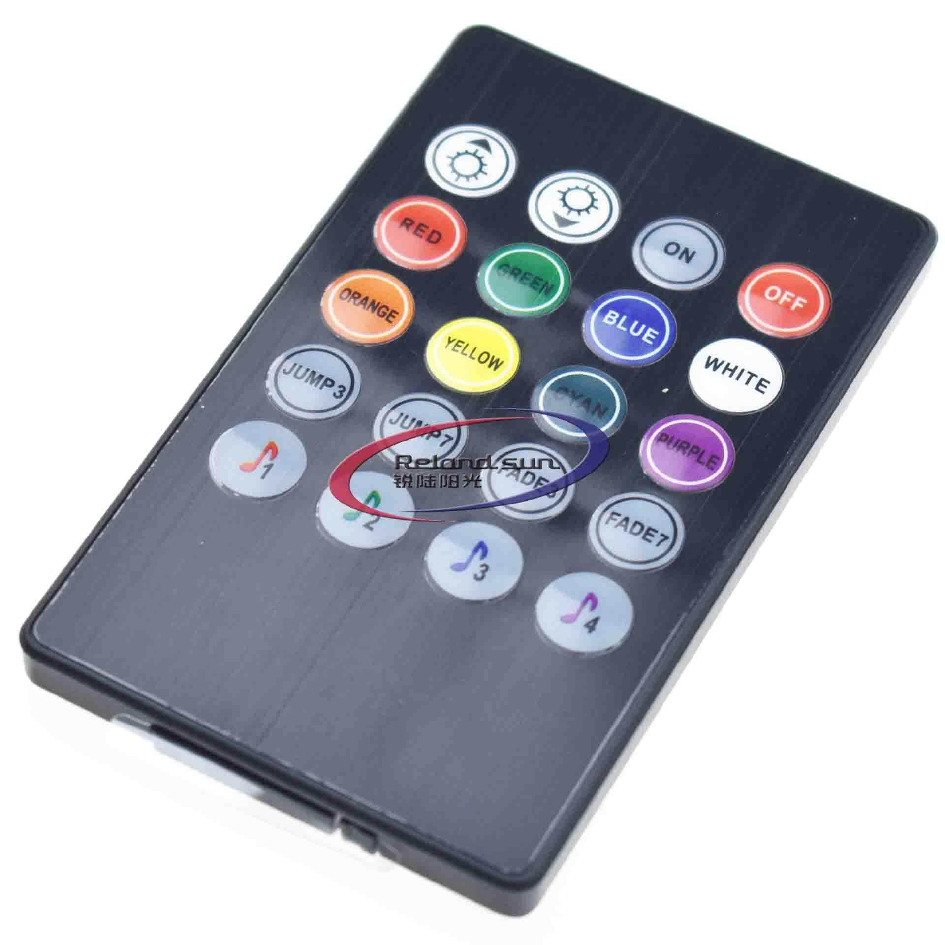 20 Keys DC 12V Sound Sensor Music IR Remote LED Controller for RGB Strip Light