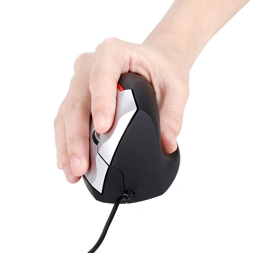 Chuột Có Dây Đứng AJAZZ, Chuột Văn Phòng Chơi Game 3 Phím Quang Công Thái Học Dành Cho PC /Laptop