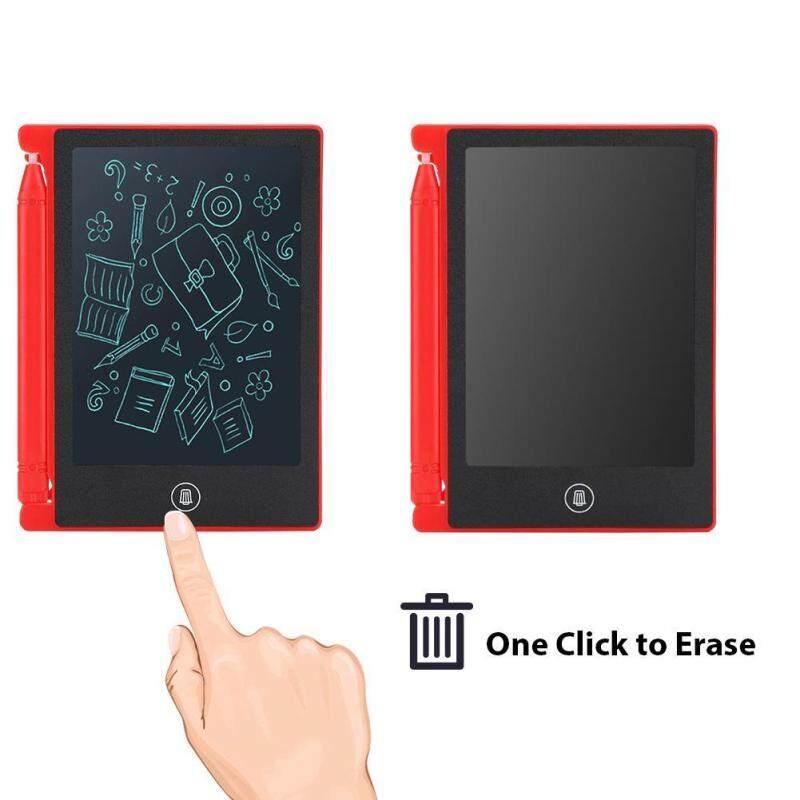 LCD 4.5inch Ultra-thin Handwriting Tablet Writing Drawing Notebook Board for Children Kids red