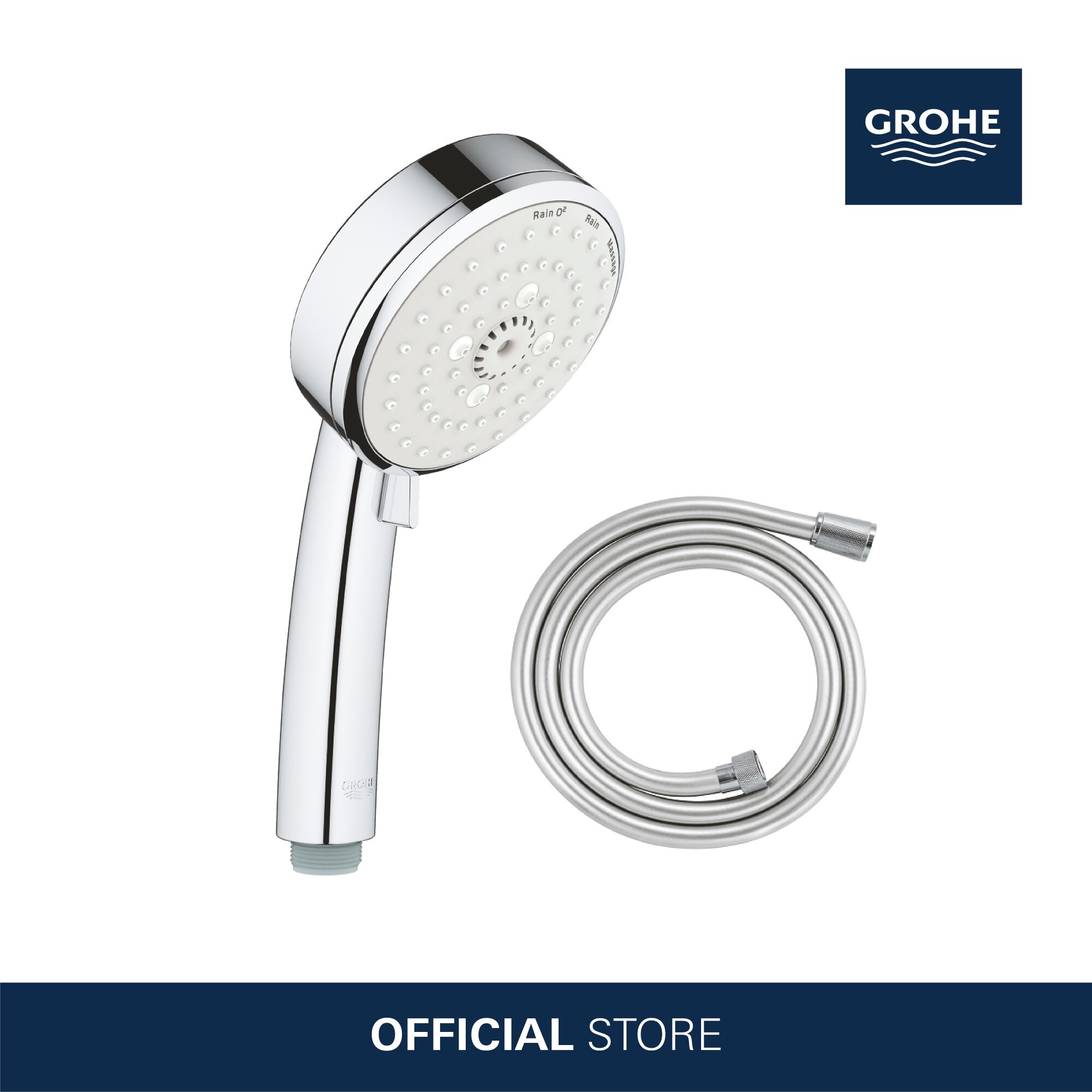 [GROHE TEMPESTA SHOWER BUNDLE] HAND SHOWER + SHOWER HOSE Lazada