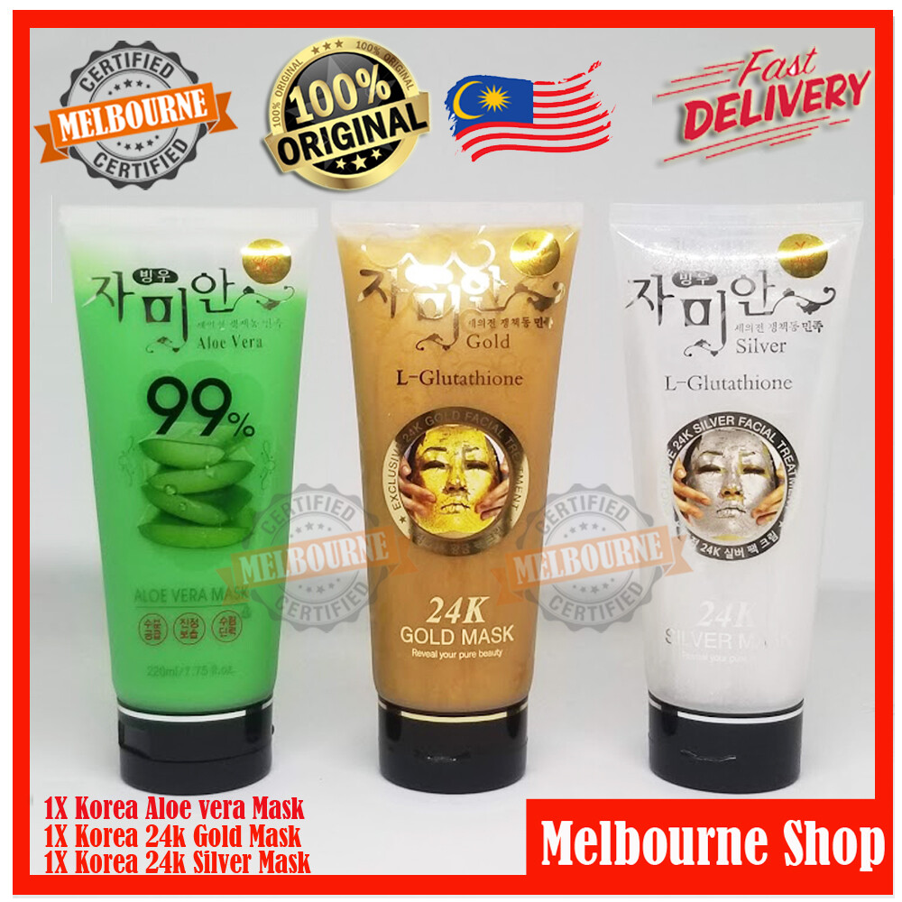 3X Pack ) Korea 24k Gold Mask L-Glutathione ,Korea 24k Silver Mask L- Glutathione, Korea Aloe vera 99% Mask | Lazada 3X Pack ) Korea 24k Gold Mask L-Glutathione ,Korea 24k Silver Mask L- Glutathione, Korea Aloe vera 99% Mask | Lazada