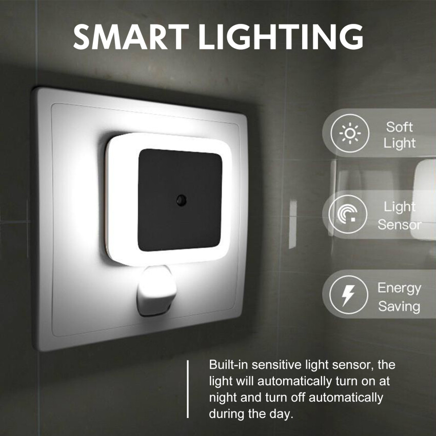 Automatic Light Sensor Light Sleep Night Light Light Night LED Smart Light Switch Bedside, Bedroom