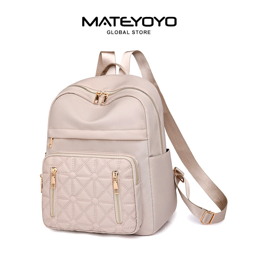 MATEYOYO Backpack Women Shoulder Bag Waterproof Nylon Cloth Backpack Large Capacity Backpack Lightweight Laptop Backpack Casual Zipper Packs for Girls Teens Women