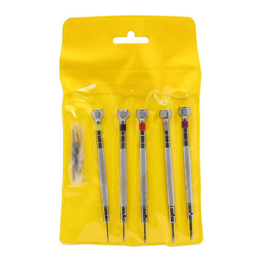 5pcs Precision Mini Small Screwdriver Set with Slotted Phillips Bits