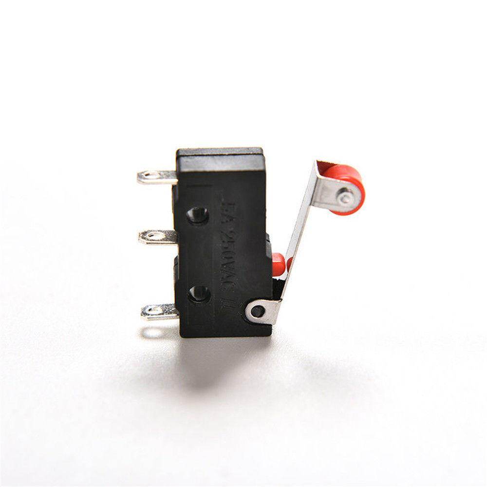 Comforhome 10 Chiếc Micro Con Lăn Cánh Tay Đòn Đóng Mở Hạn Chế Công Tắc Kw12-3 PCB Microswitch
