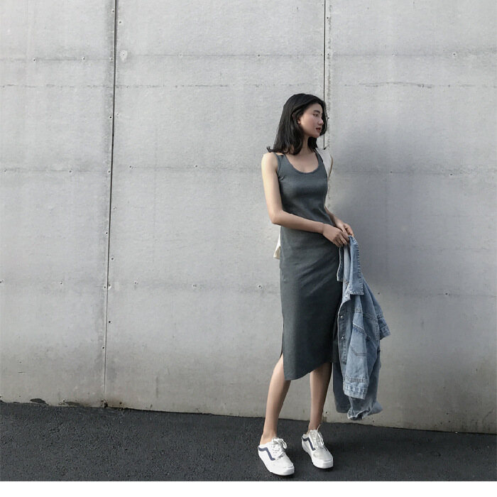 Mid-length Suspender Dress Summer Women's Dress