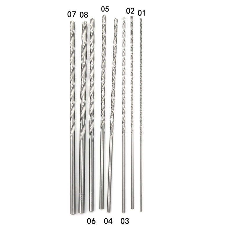 Shangtanpu 1pc 1.5~5mm Diameter Extra Long HSS Straigth Shank Auger Twist Drill Bit 160mm