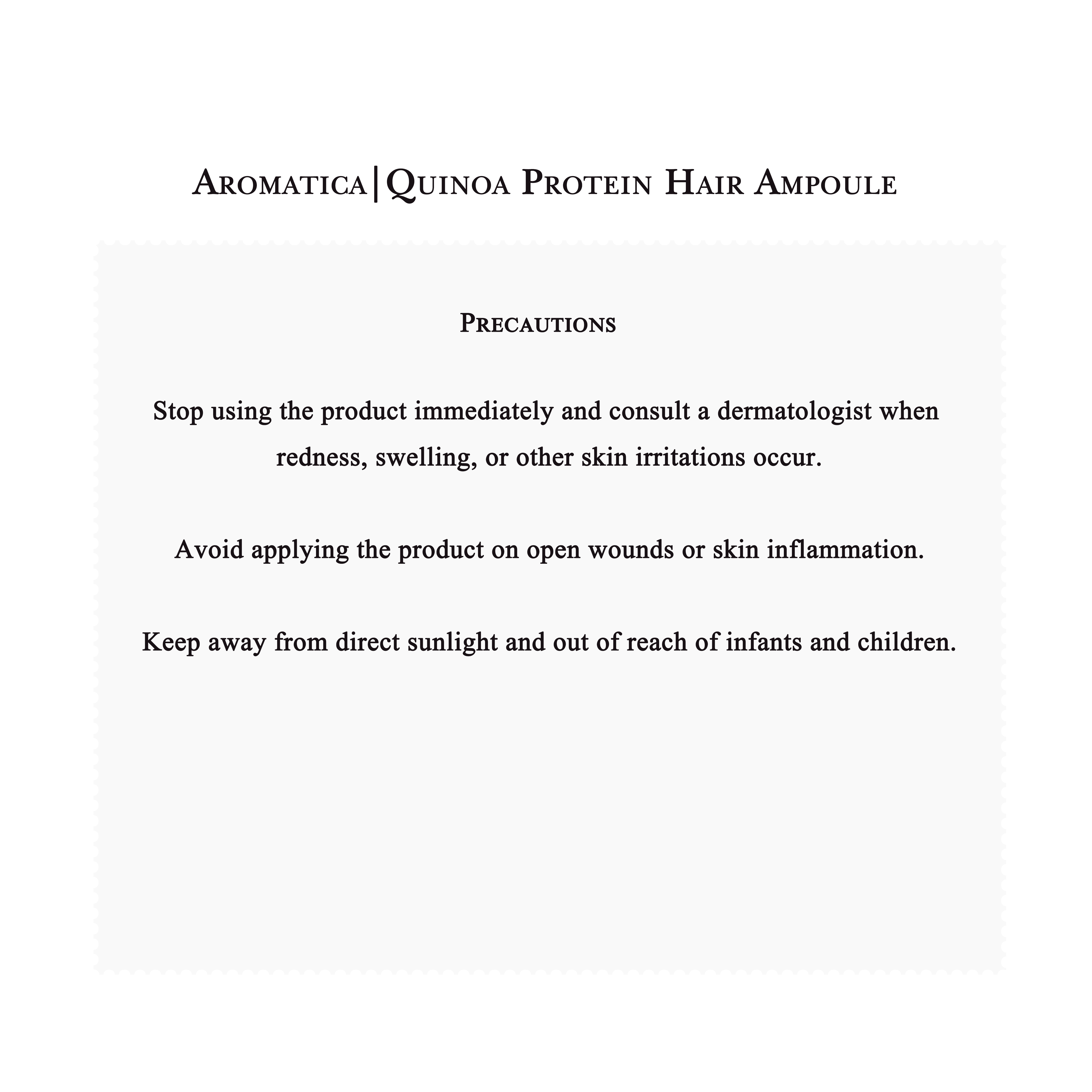 Aromatica | Quinoa Protein Hair Ampoule (100ml)