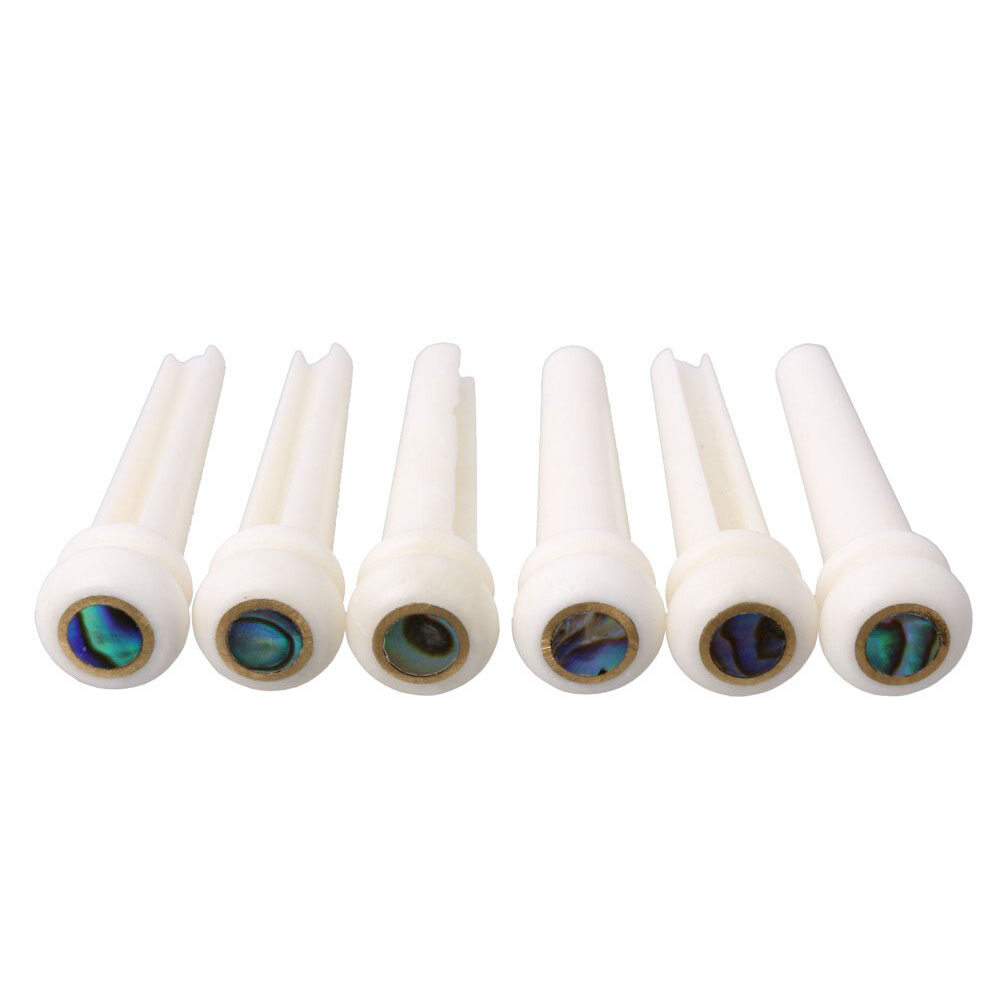 Pure Ox Bone Guitar String Nail Abalone Shell Dot Brass Circle Loop High-Grade Ballad String Nail