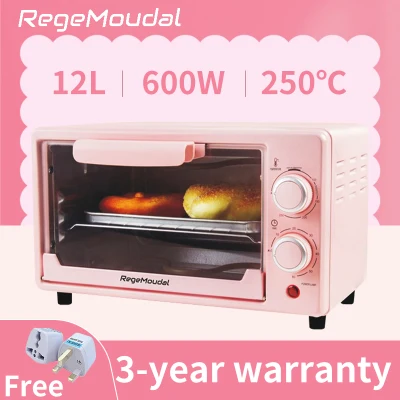 [1 Day Delivery] WT-888 Household 12L Large-capacity Electric Oven Can Be Timed For One Hour And Can Control The Temperature Of 250° And Has An Automatic Power-off Protection System 800W Household Oven/Multifunctional Baking Oven/Mini Oven/ Cake Oven