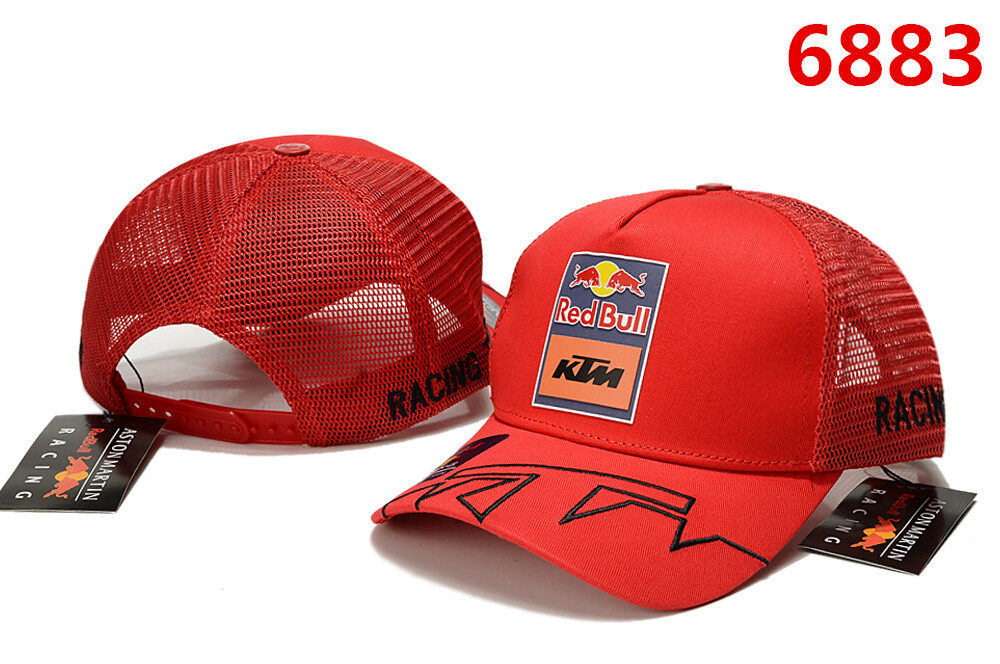 Ktm red bull mesh cap racing car #5 top fashion net hat baseball cap for man & woman