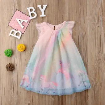 unicorn baby girl dress