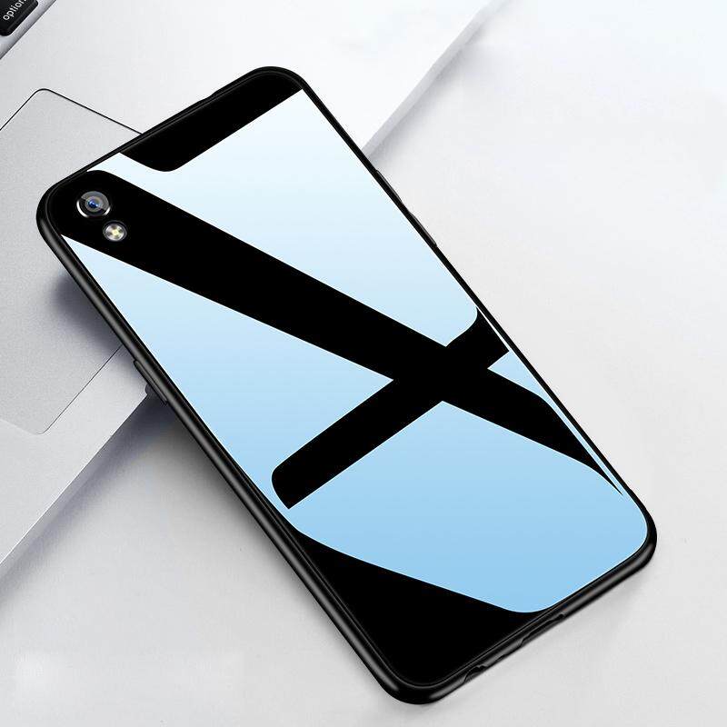 Untuk Vivo Y91c Kaca Antigores Penutup Silikon Lunak Bingkai Gelas Mewah Casing Untuk Vivo Y91 C Wadah Tempat Lazada Indonesia