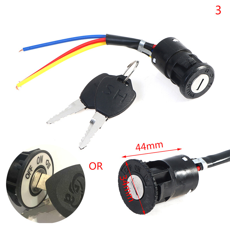 PPBE Universal Ignition Switch Key Power Lock For Electric Bicycle Electric Scooter
