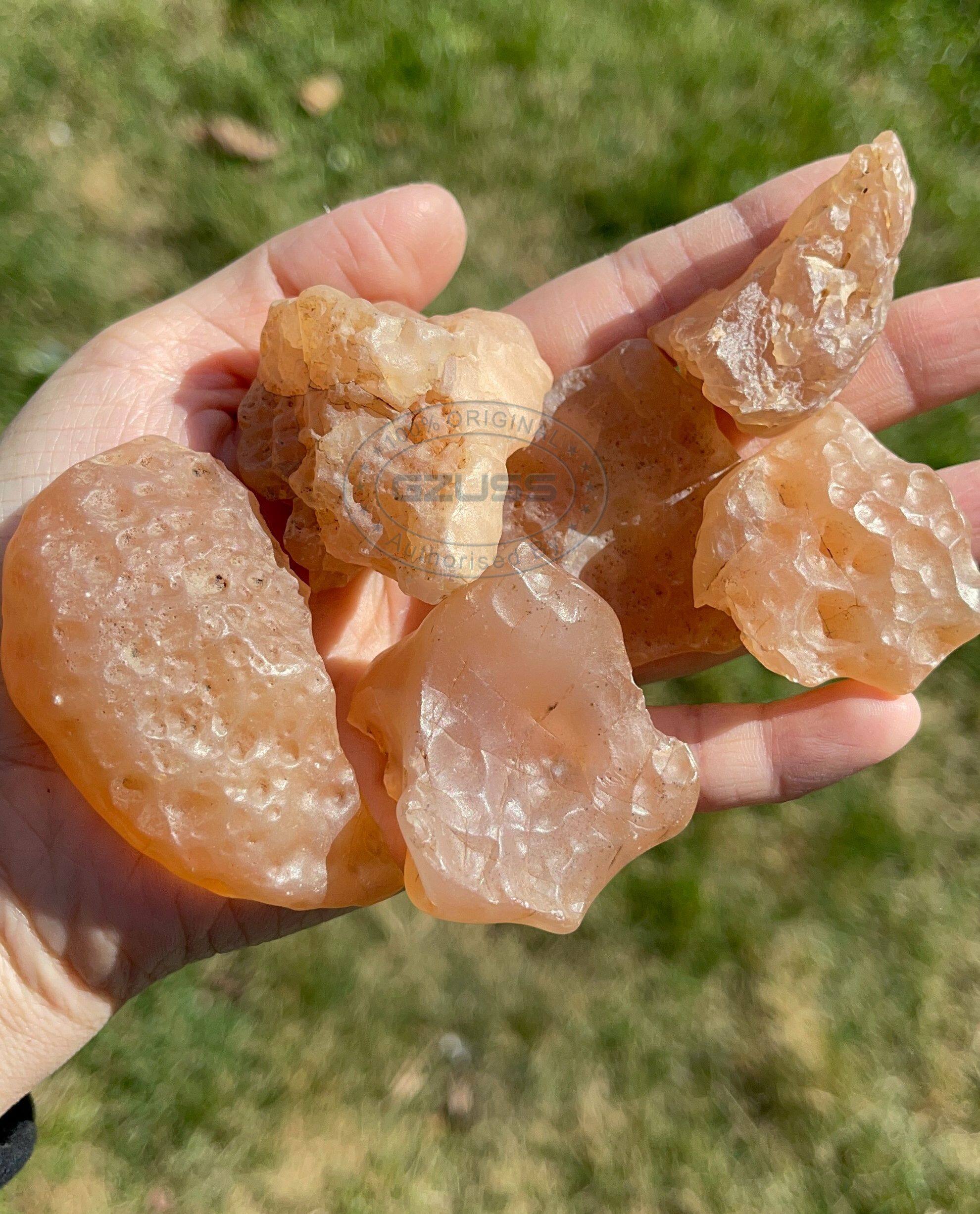 Raw Pink Chalcedony Stone - Pink Chalcedony Crystal - Healing Crystals and Stones - Pink Chalcedony Rough Stone