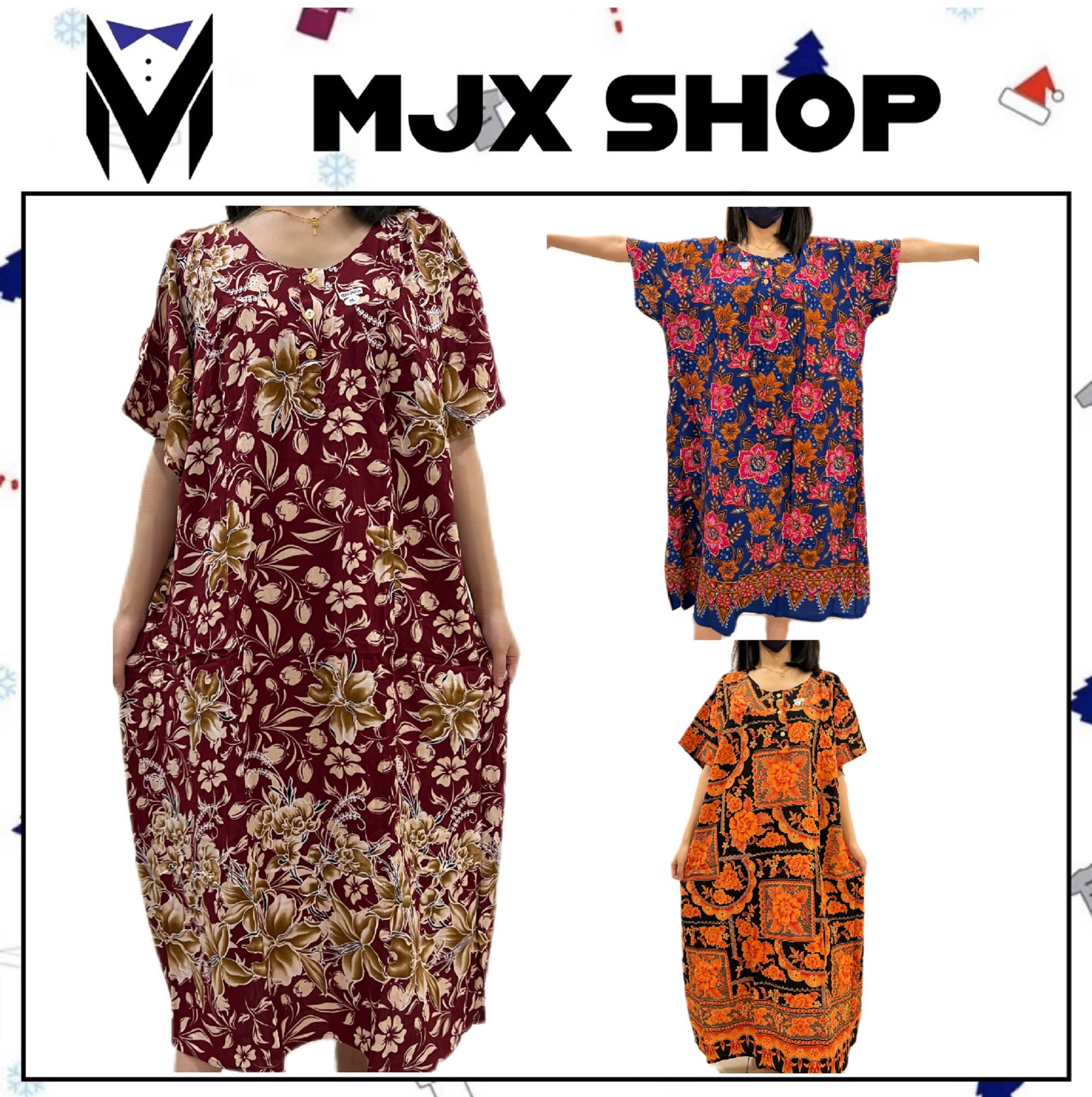 Batik shop house dress