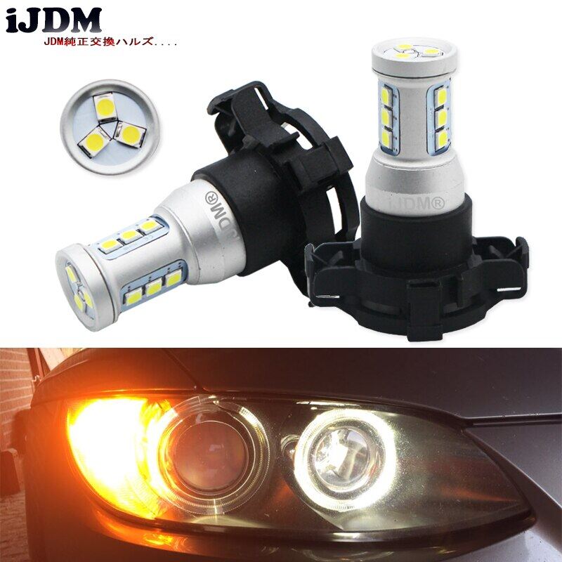 Ijdm canbus error free py24w led bulbs for bmw e92/e93 3 f10/f07 5 series e83/f25 x3 e70 x5 e71 x6 z4 front turn signal lights bulbs