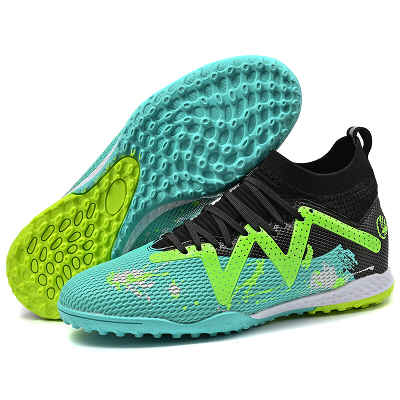 C Luo Gaobang Football boot 14 male and female children's students CR7 people snow leopard AG broken nails breathable TF shoes