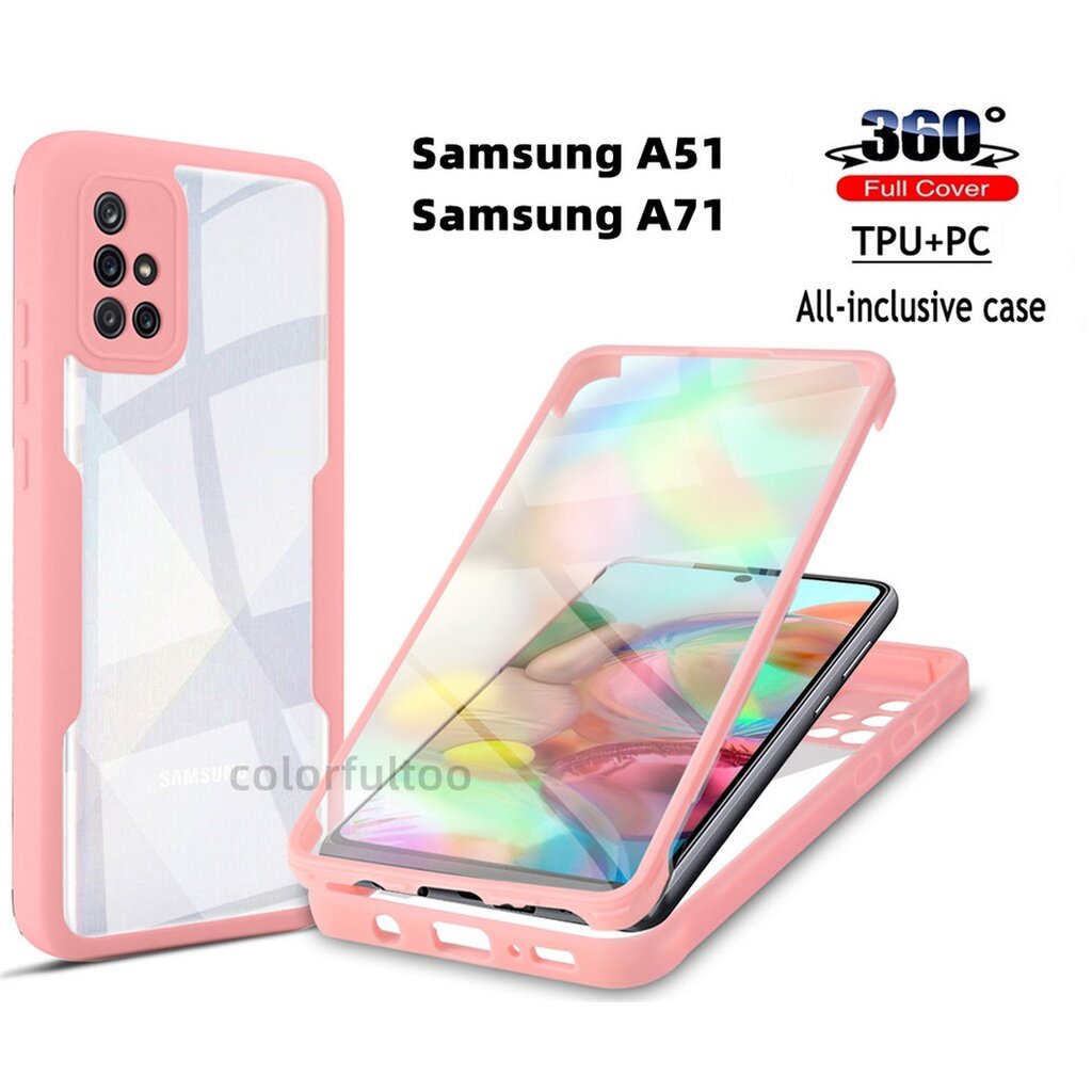 Ốp Trong Suốt Cho Samsung Galaxy A54 A34 A14 A04S A51 A71 M53 M52 M40S A82 A23 A03 A03Core A13 A73 A53 A33 A20 A30 A72 A32 A52 4G 5G Vỏ Điện Thoại Transaprent Ốp Chống Sốc 360 ° Ốp Bảo Vệ Toàn Diện Hai Mặt ốp Vỏ Mềm