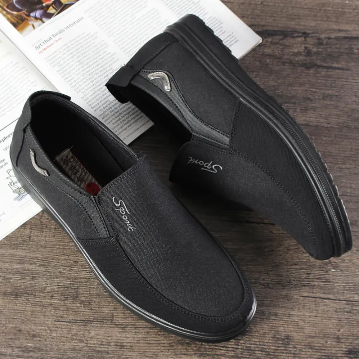 men large size old beijing style casual cloth shoes