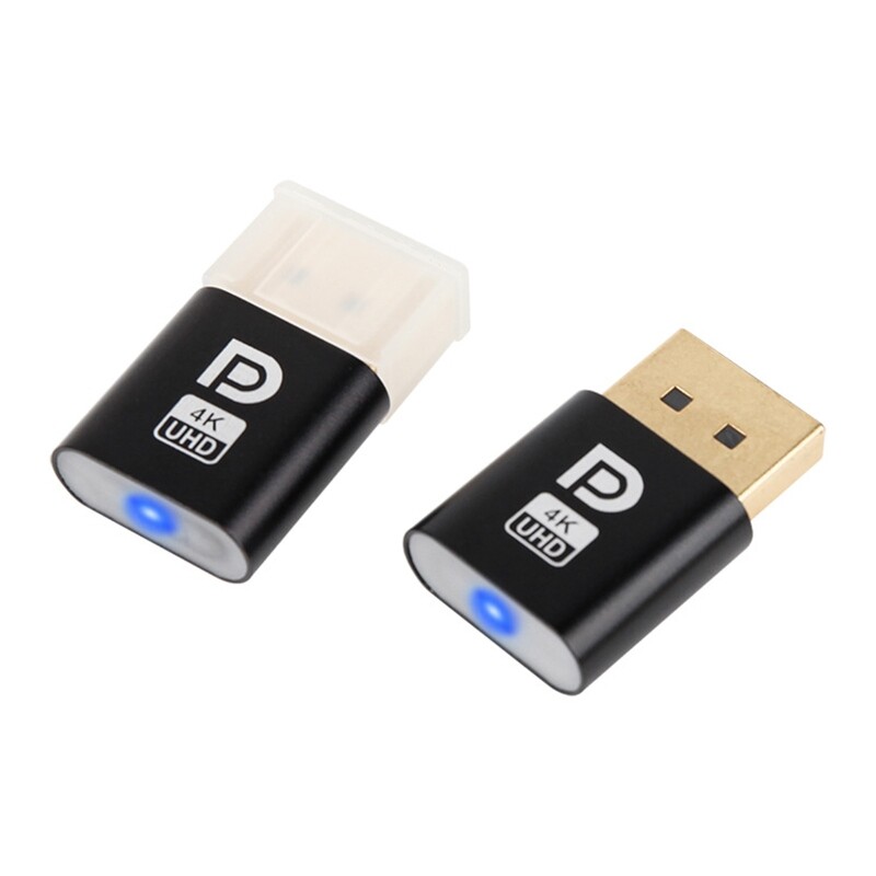 DP Dummy Plug Virtual Display Adapter Edid Headless DP 4k Display Emulator Virtual Displayport Accessories Ghost