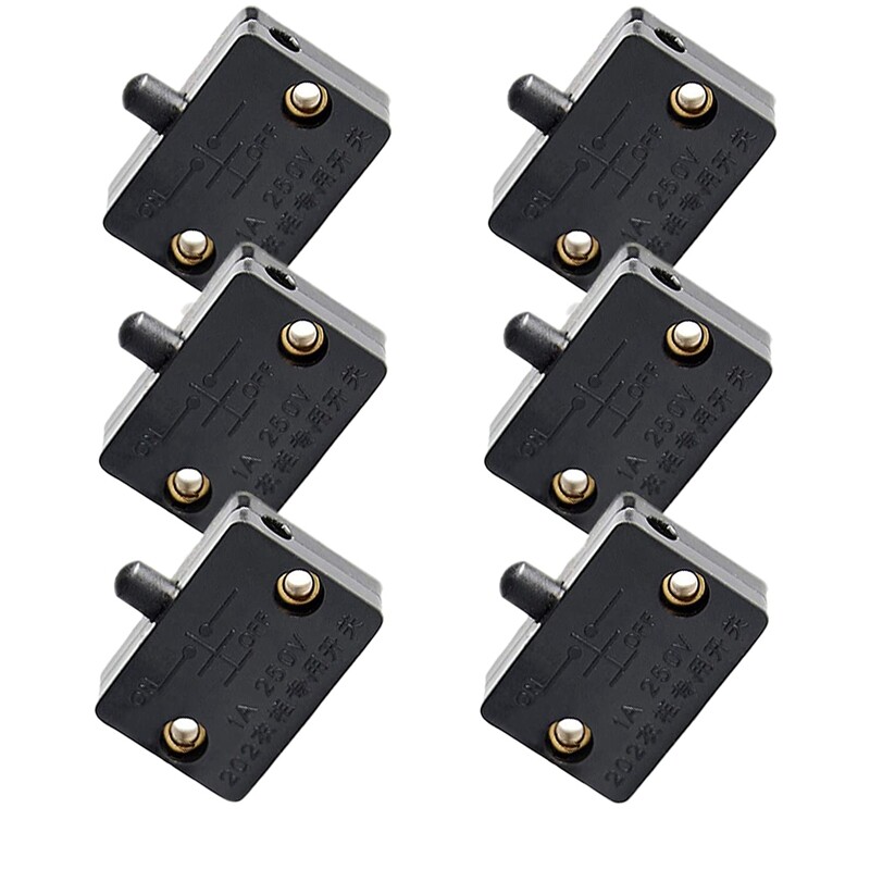6Pcs Door Led Switch for Closet Light,Normally Closed Electrical Lamp Switches,for